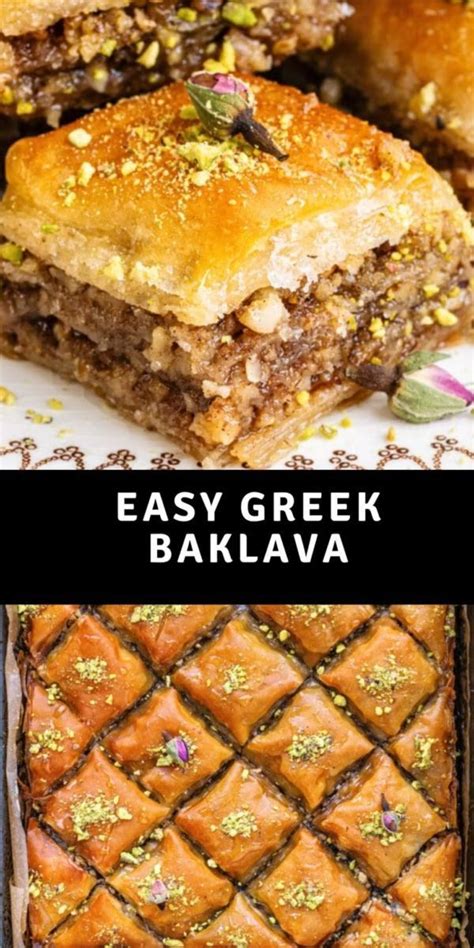 Easy Greek Baklava Video Greek Baklava Baklava Recipe Baklava