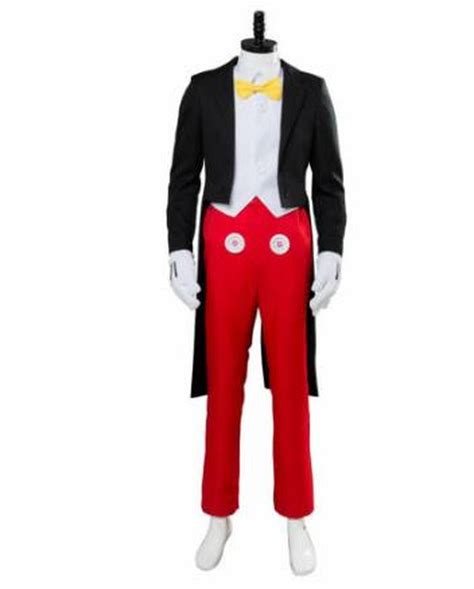 Mickey Mouse Suit Tuxedo Halloween Cosplay Costume Outfit Custom Made