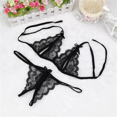 Conjunto De Suti De Renda Lingerie Sensual Para Mulheres Conjunto De