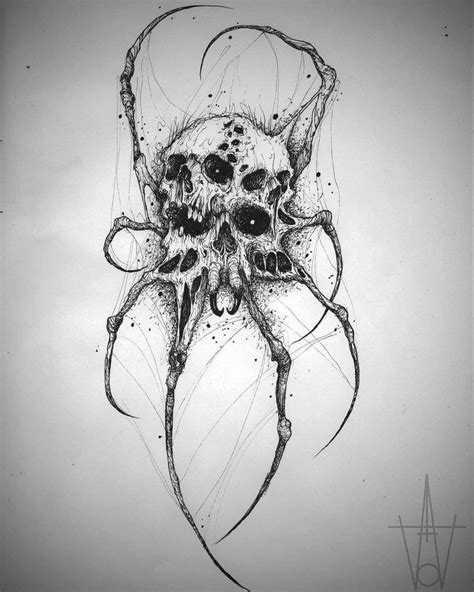 Pin by Weißer Hai on Spider web Metal tattoo Scary tattoos Skull