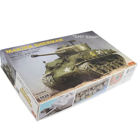 Rye Field Model RM 5028 1 35 M4A3E8 Sherman With Workable Track Links