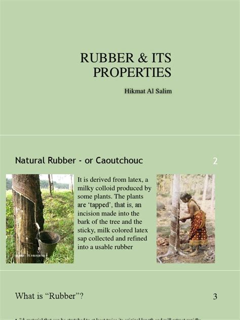 Rubber & Its Properties | PDF | Natural Rubber | Deformation (Engineering)