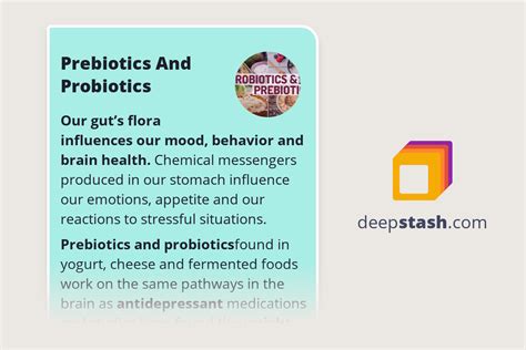 Prebiotics And Probiotics - Deepstash