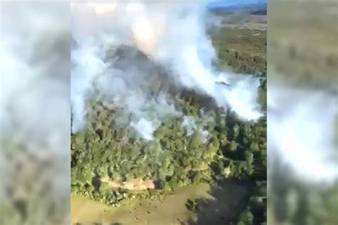 Incendio forestal en el centro de la isla Continúa el trabajo para