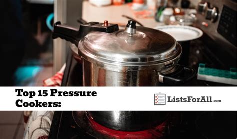 Best Pressure Cookers The Top List Listsforall