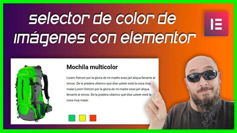 Selector De Color De Im Genes Con Elementor Youtube