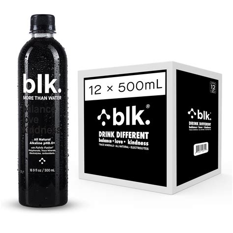 Black Bottled Water