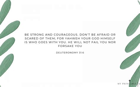 Deuteronomy 316 Free Desktop Wallpaper My Printable Faith Bible