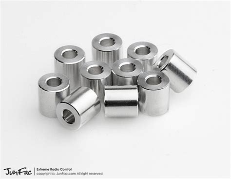 Jun80034 • M3 Aluminum Spacer 7x7mm 10 • Rc Madness