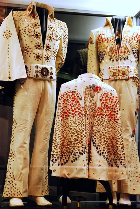 Jumpsuits Worn By Elvis Presley In Concert Editorial Image Image Of