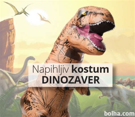 Pustni Kostum Napihljivi Dinozaver Pustne Maske