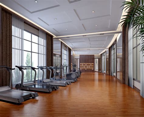 Fully Furnished Gym 3d Model Max