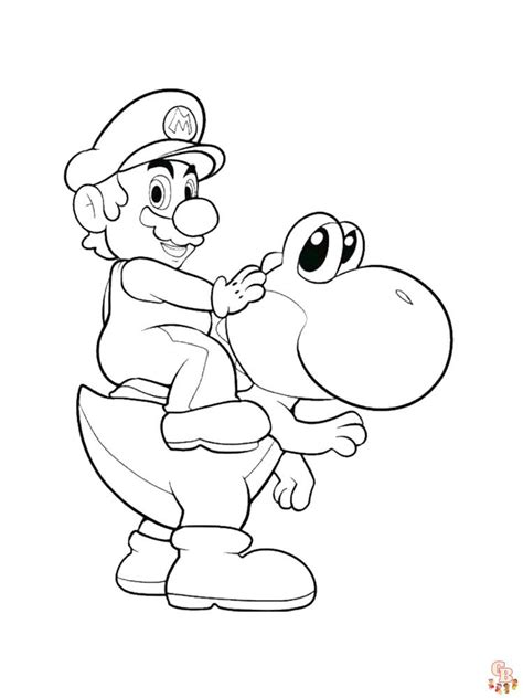 Coloriage Yoshi Dessins Imprimer Pour Les Fans