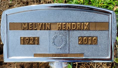 Melvin Glenn Hendrix 1921 2019 Monumento Find A Grave