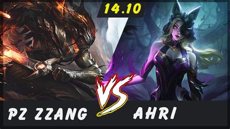 PzZZang Yasuo Vs Ahri MID Patch 14 10 Yasuo Gameplay YouTube