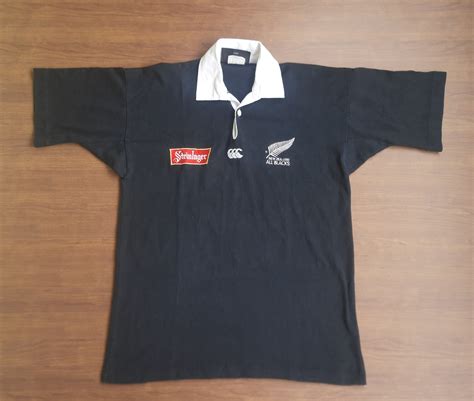 Vintage Vintage Canterbury Of New Zealand Steinlager Allblack Rugby