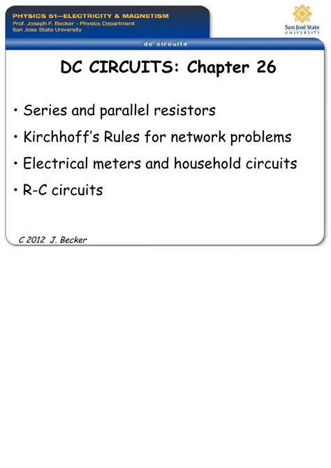 PDF 51 Ch26 DC Circuits DOKUMEN TIPS