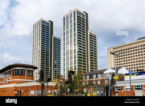 The Recently Completed Mixed Use Tall Tower Block Development At