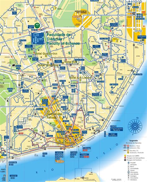 Cartes Et Plans Détaillés De Lisbonne Lisbonne Transport Lisbonne