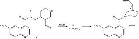 A Key Step In A Synthesis Of The Antimalarial Drug Quinine Involves An