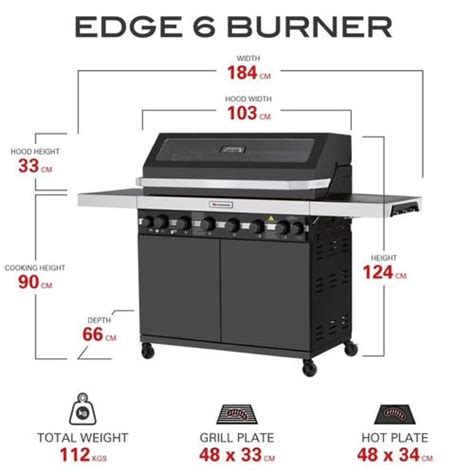 Matador Edge 6 Burner Hooded Gas Bbq Pol Bunnings Australia