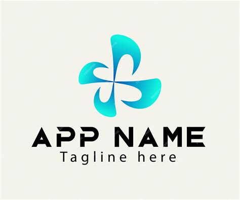 premium vector mobile app logo vector software app logo spin vector