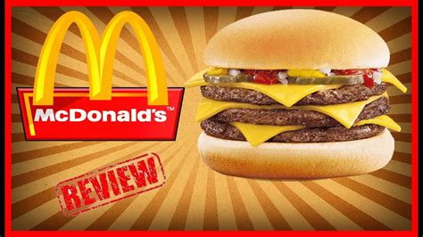 🍔mcdonalds Triple Cheeseburger Food Review🍔 Feb 23rd 2018 Youtube