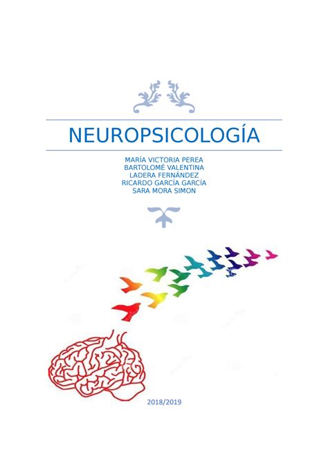 Neuropsicolog A Apuntes Neuropsicolog A Mar A Victoria Perea