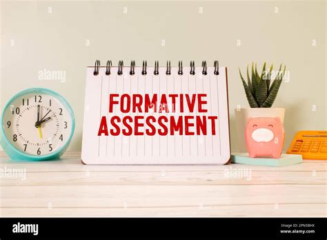 Formative Assessment Text On Paper In A Beautiful Envelope Stock Photo