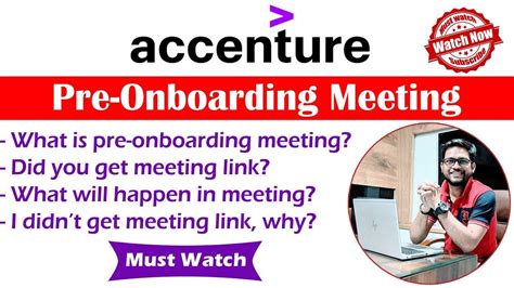 Accenture Update Accenture Pre Onboarding Meeting Accenture Sending