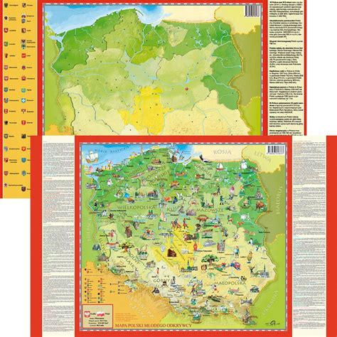 PODKŁADKA NA BIURKO DWUSTRONNA MAPA POLSKI 10009472381 oficjalne