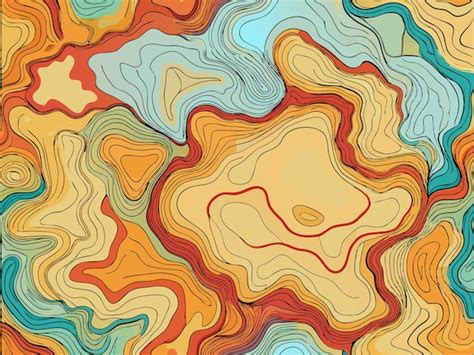 Topographic Map Background Texture Premium Ai Generated Vector