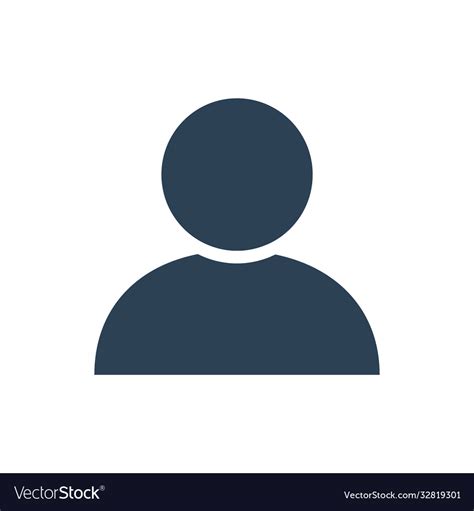 User profile line icon web avatar employee Vector Image