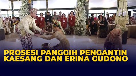 Khidmat Prosesi Panggih Pengantin Kaesang Pangarep Dan Erina Gudono