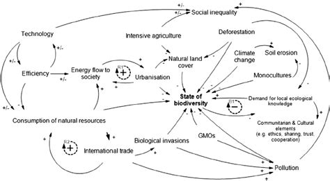 Feedback Loops In The ‘ecological Sector Cld Reinforcing Loops R1r2