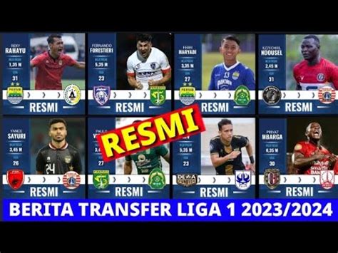 RESMI INILAH 20 TRANSFER RESMI LIGA 1 2023 24 PUTARAN KE 2