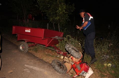 Bilecik te çapa motoru ile otomobilin çarpıştığı kazada 2 kişi