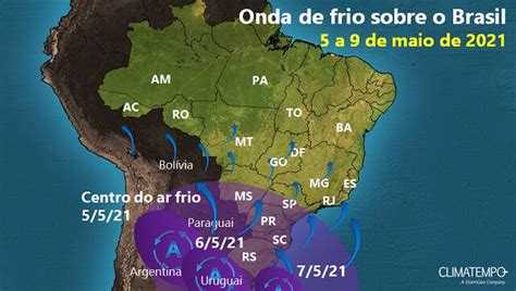 Frente Fria De Ar Polar Se Desloca A Ms E Deve Fazer Sul Mato