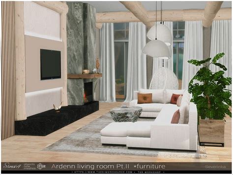 Severinka S Ardenn Living Room Pt II Furniture In 2024 Sims 4 Cc