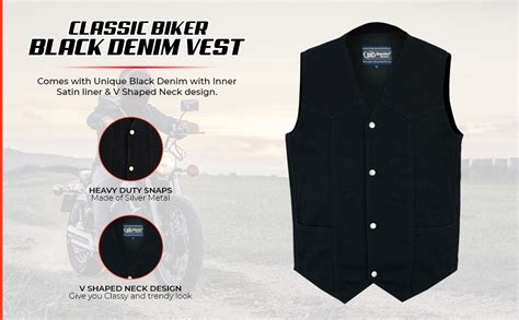 Amazon Daniel Smart Biker Vest For Men V Shaped Neck Design Black