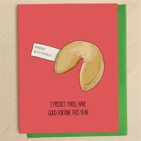 Fortune Cookie Birthday Card | Greetings from Bergen Place – Outer Layer