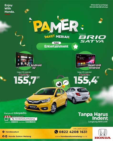 Promo Pamer Paket Meriah Honda Brio Honda Sukun Malang