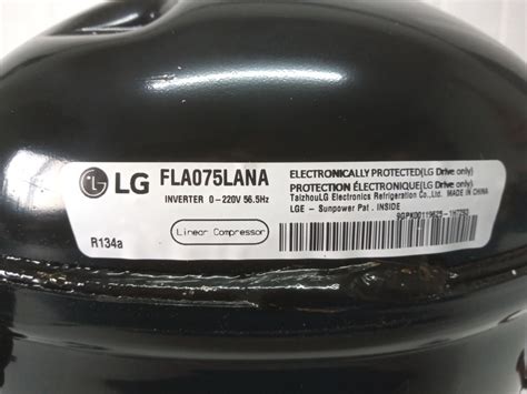 Compresor LG Inverter Fla075lana 0 220v Gas R134a Nuevo Envío gratis