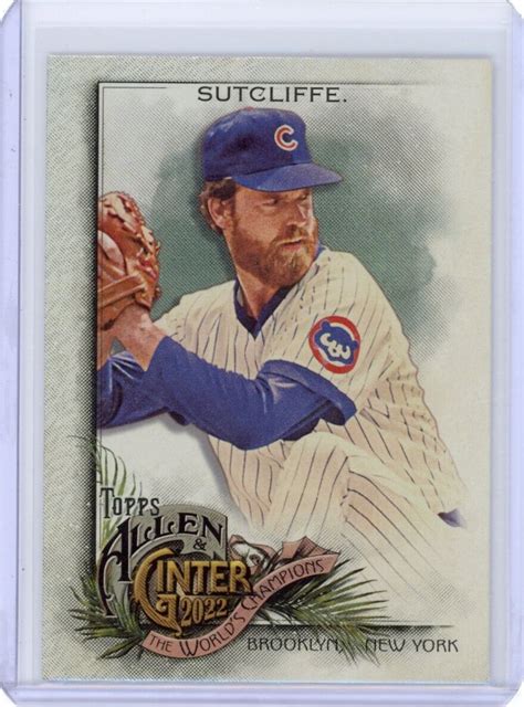 2022 Allen Ginter Rick Sutcliffe SP Hot Box Silver Portrait Rainbow