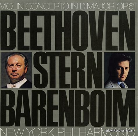 Isaac Stern Beethoven Violin Concerto Vinyl Records LP CD On CDandLP