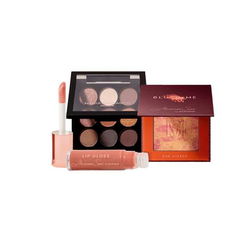 Kit Océane Paleta De Sombras Blush Sun Kissed Brilho Labial Nude Me