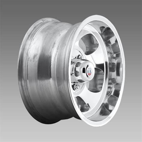 U.S. Mags Indy U101 15X8, 5 on 5.5" Polished Aluminum Wheel