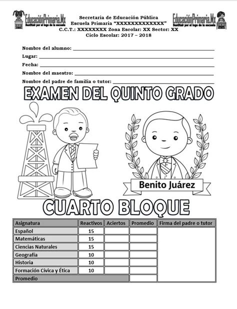 Examen Del Quinto Grado Para El Primer Bloque Del Ciclo 70180 Hot Sex