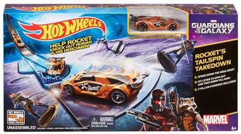 Hot Wheels Marvel Guardians of the Galaxy Rocket's Talespin Takedown Track Set $6.54! (lowest price)