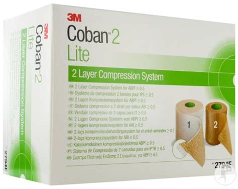 3M Coban 2 Lite Système Compression 2 Bandes 2 Pièces Newpharma